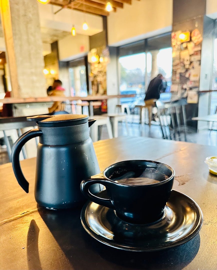 Interior of Merit Coffee, specialty coffee shop in San Antonio