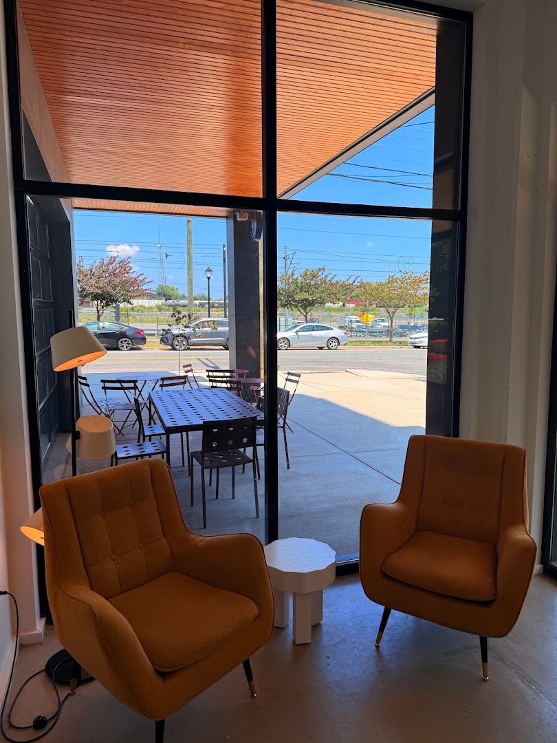 Interior of Night Swim Coffee Brevard, specialty coffee shop in Charlotte