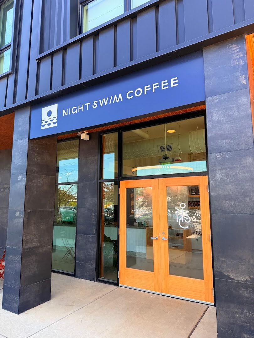 Storefront of Night Swim Coffee Brevard, specialty coffee shop in Charlotte