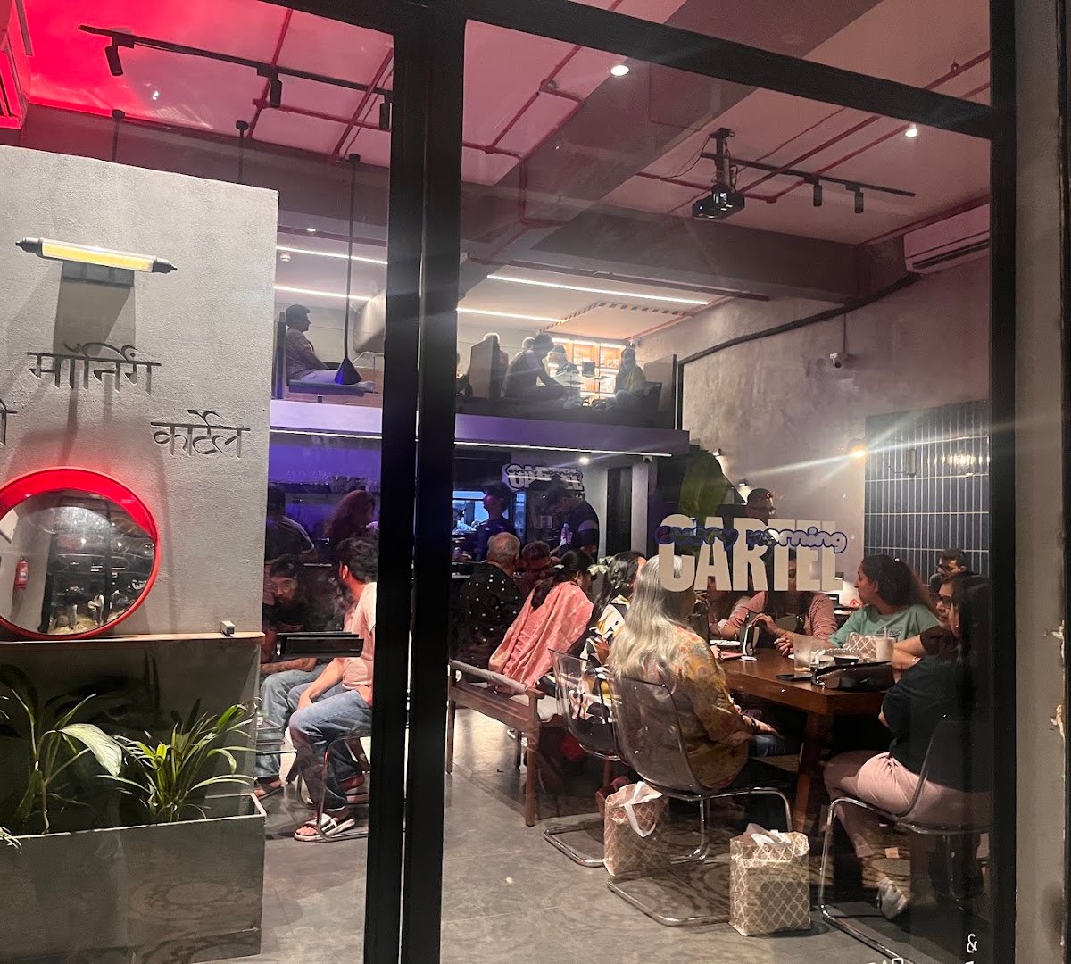 Interior of Every morning cartel, specialty coffee shop in Mumbai