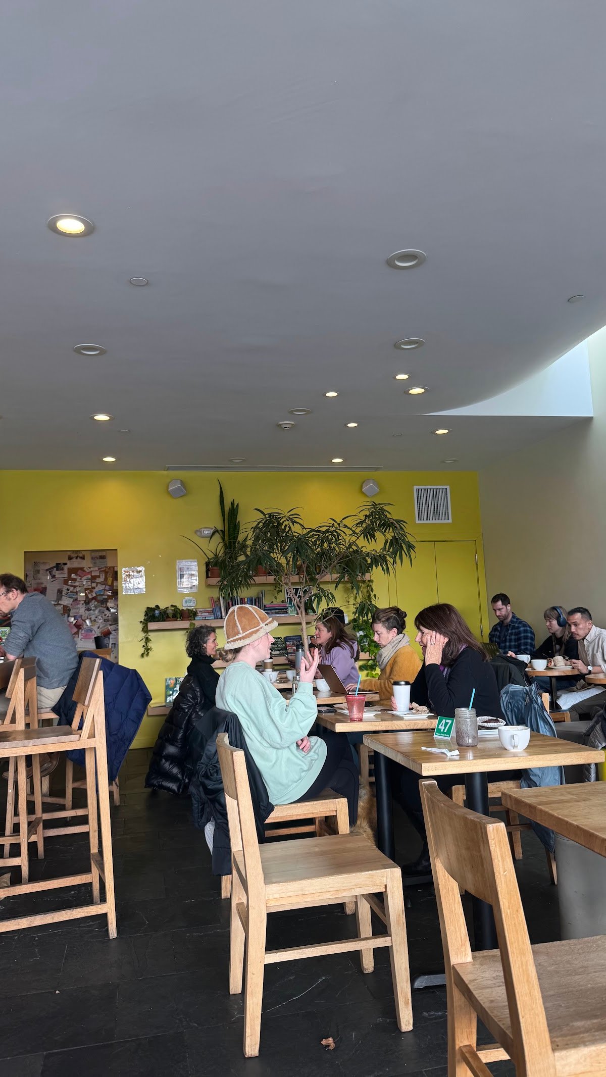 Interior of Wildflour Bakery and Cafe, specialty coffee shop in Providence