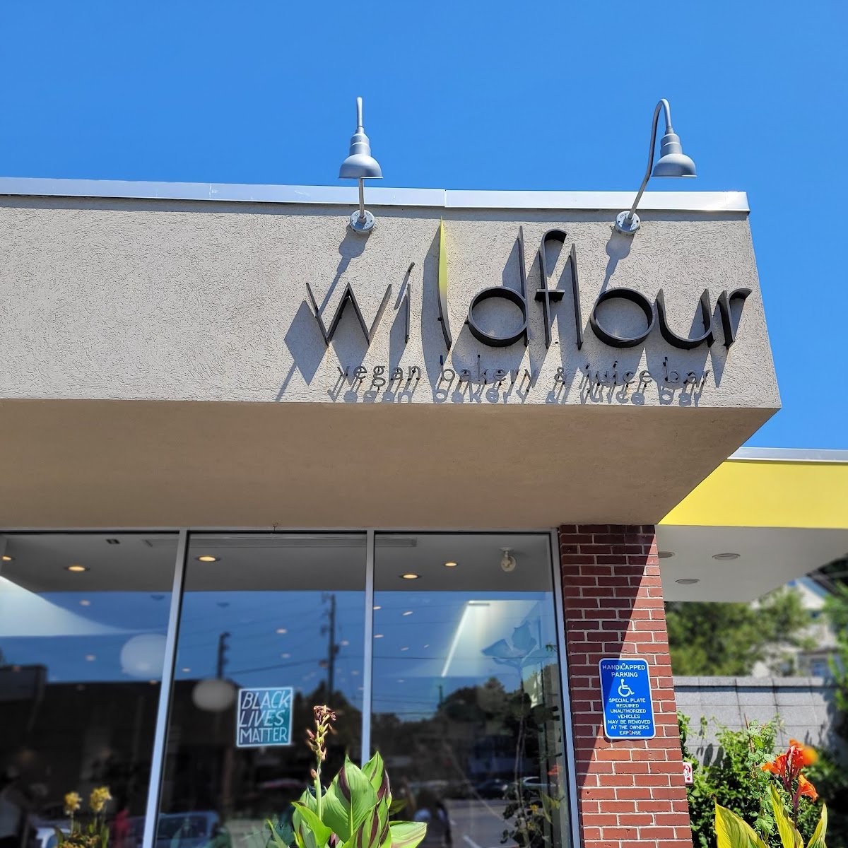 Storefront of Wildflour Bakery and Cafe, specialty coffee shop in Providence