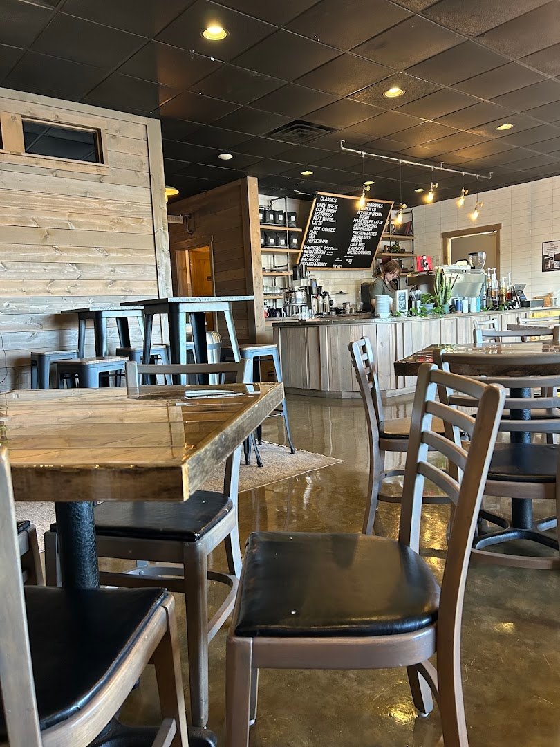 Interior of Anecdote Coffee, specialty coffee shop in Indianapolis