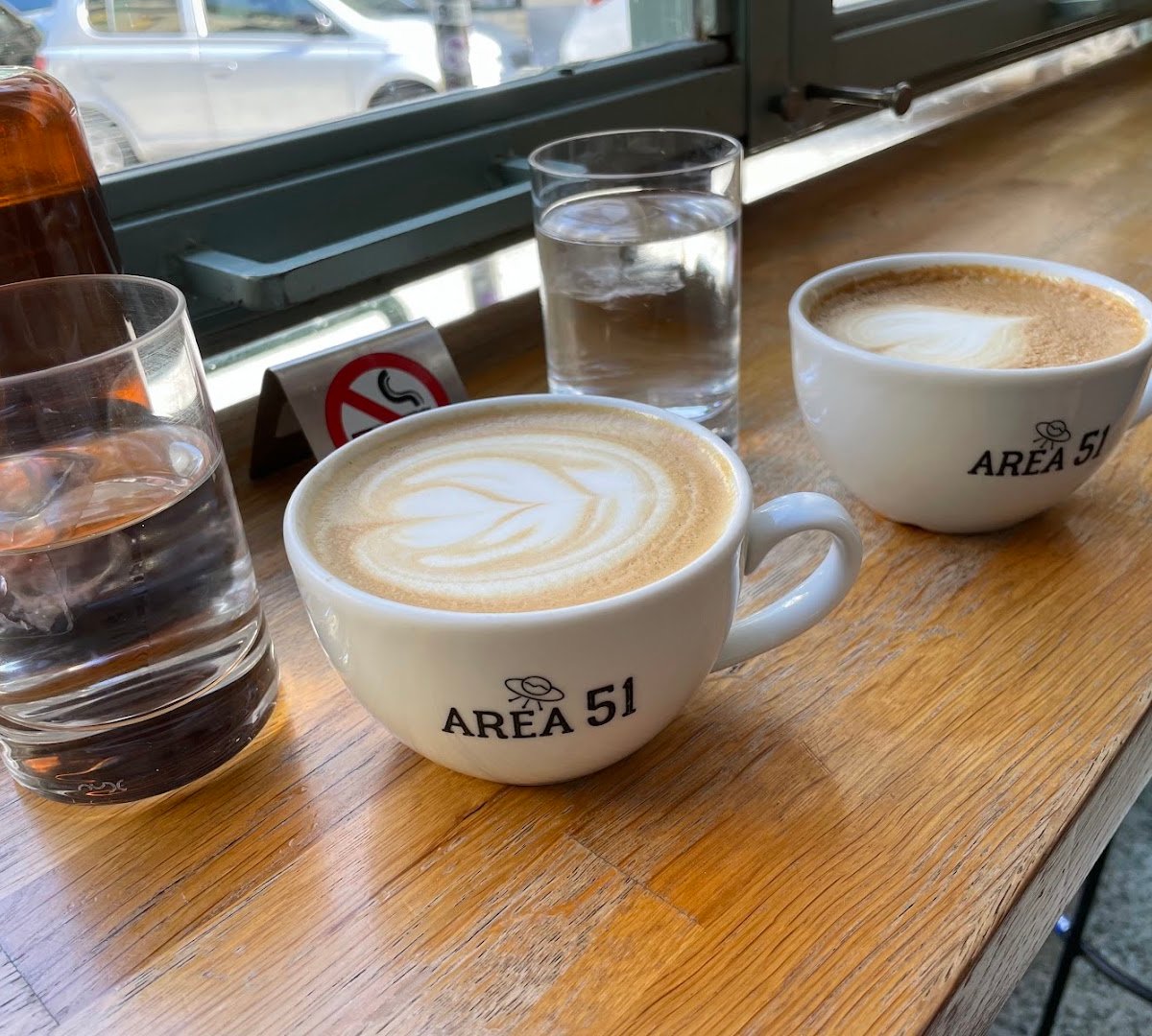 Coffee at Bayard Café Bar, specialty coffee shop in Athens