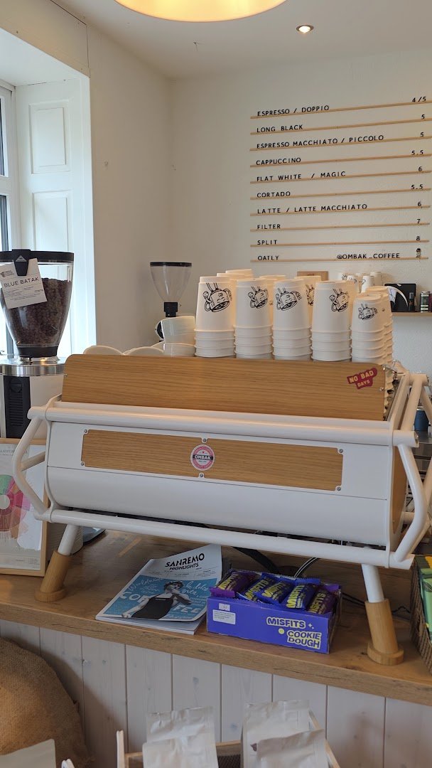 Interior of Ombak Coffee, specialty coffee shop in Zurich