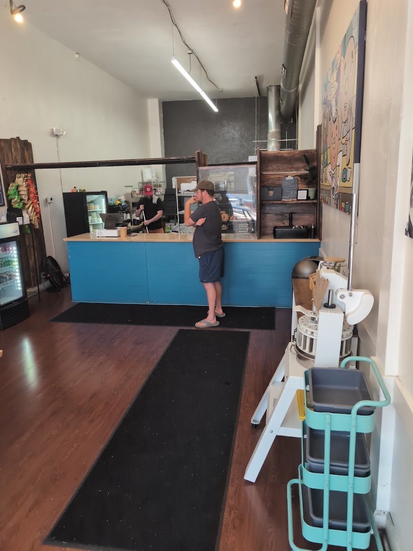 Interior of Nubeigel, specialty coffee shop in Cleveland