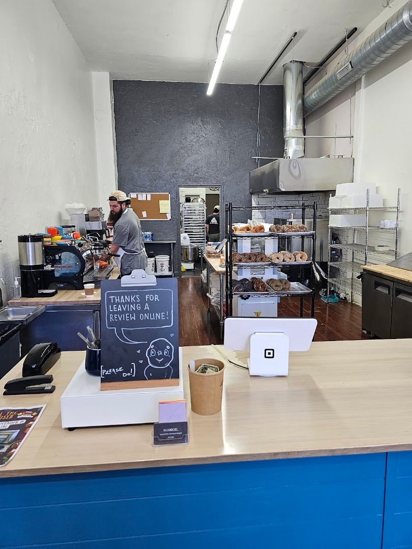 Interior of Nubeigel, specialty coffee shop in Cleveland