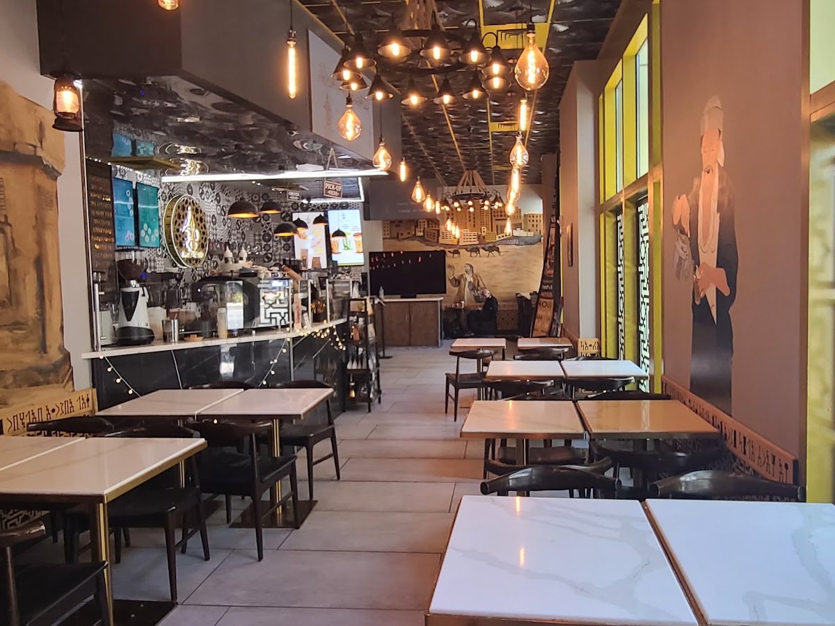 Interior of Delah Coffee, specialty coffee shop in Oakland