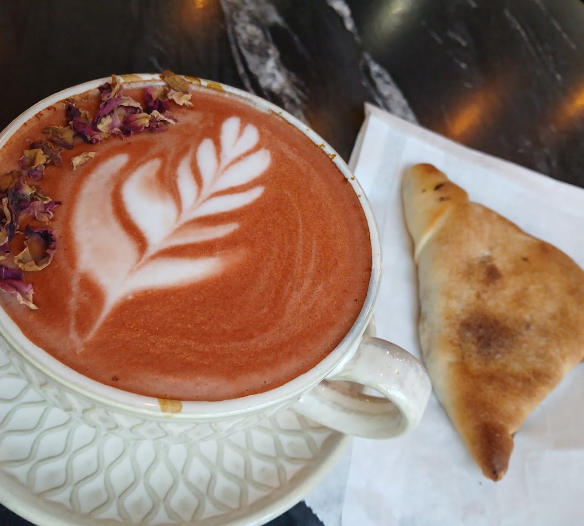 Coffee at Delah Coffee, specialty coffee shop in Oakland