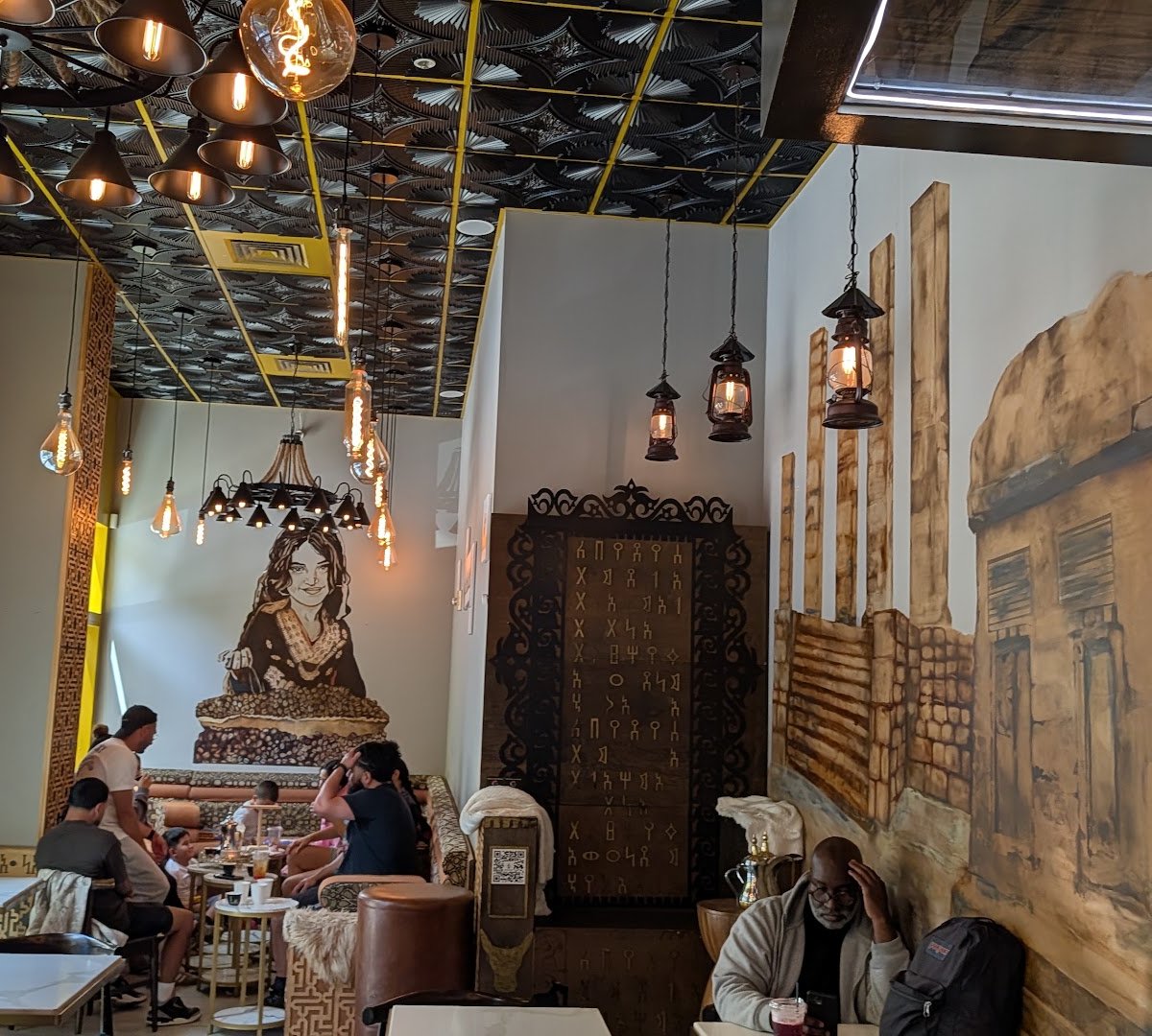 Interior of Delah Coffee, specialty coffee shop in Oakland