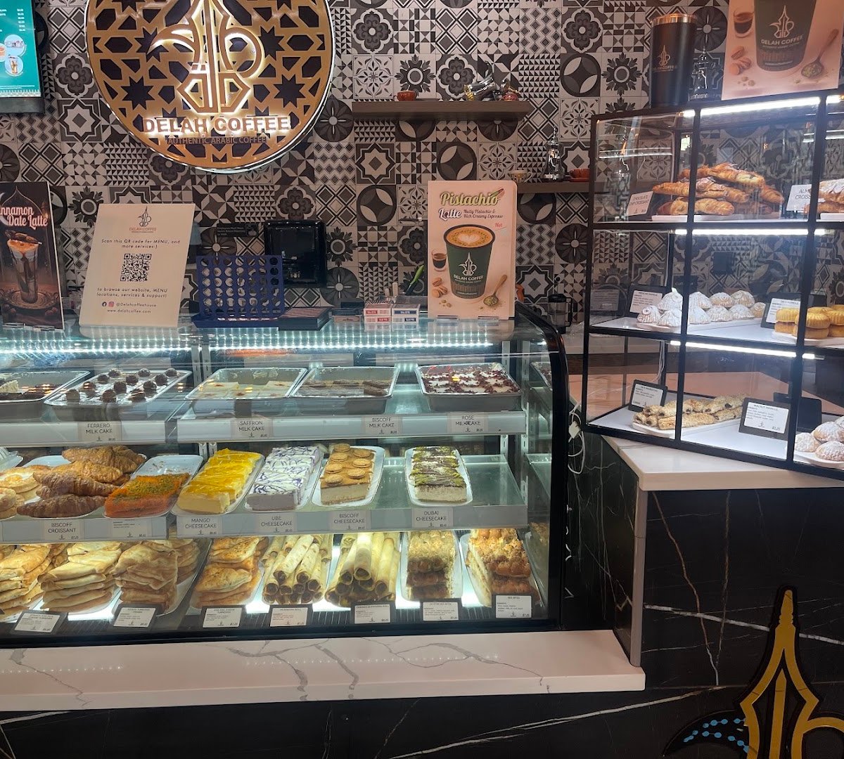 Interior of Delah Coffee, specialty coffee shop in Oakland