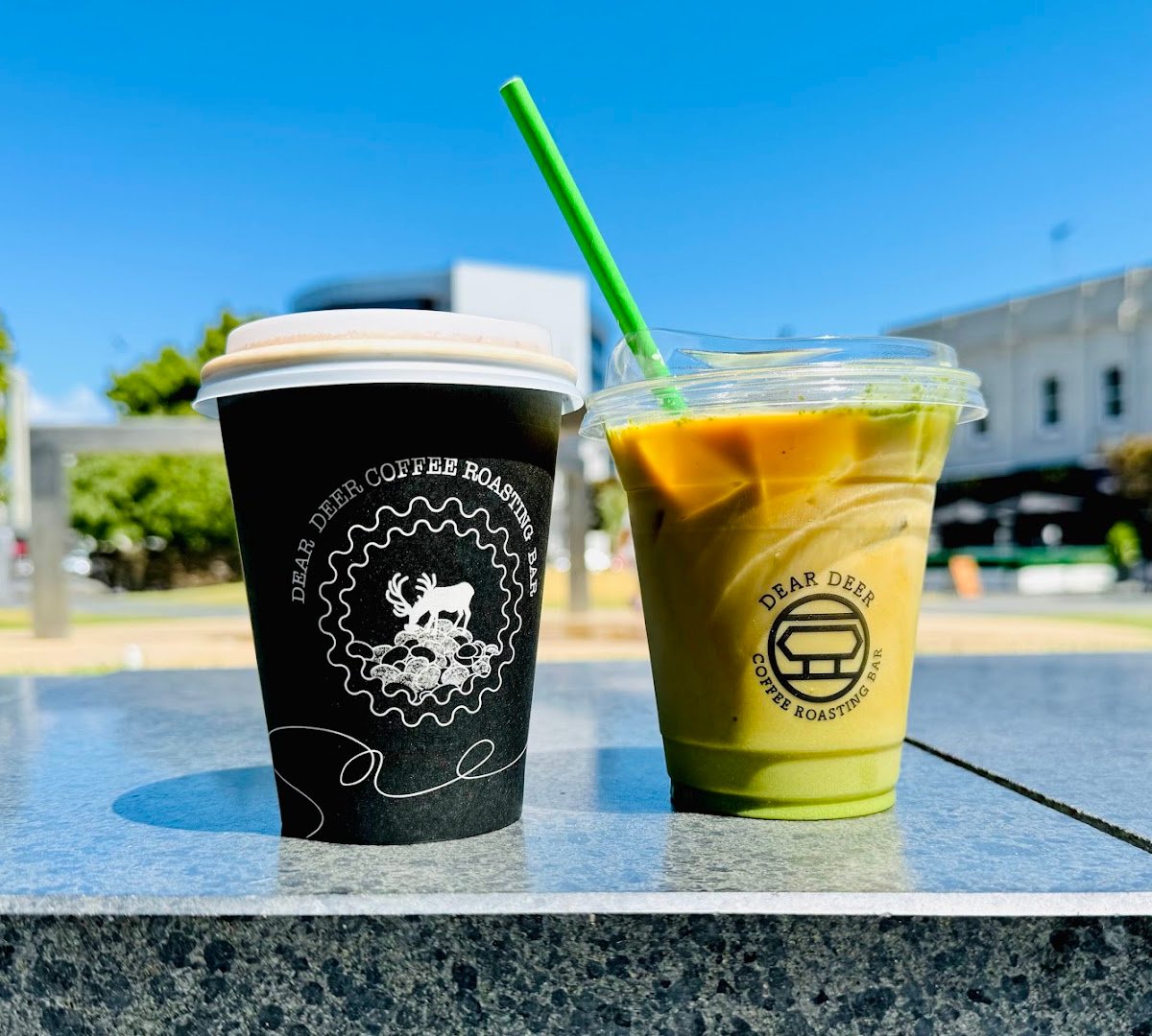 Coffee at Dear Deer Coffee Roasting Bar, specialty coffee shop in Auckland