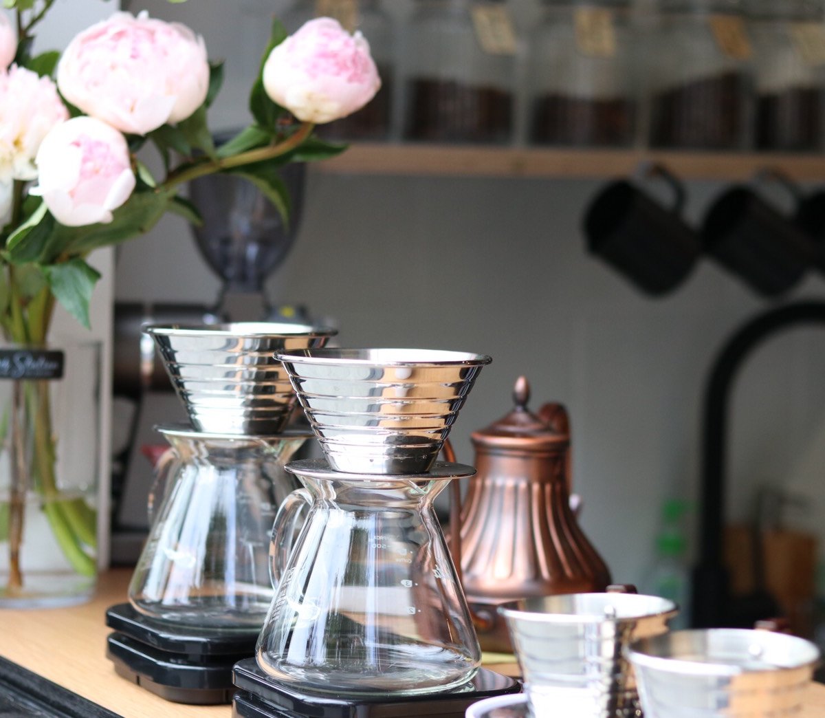 Interior of Dear Deer Coffee Roasting Bar, specialty coffee shop in Auckland