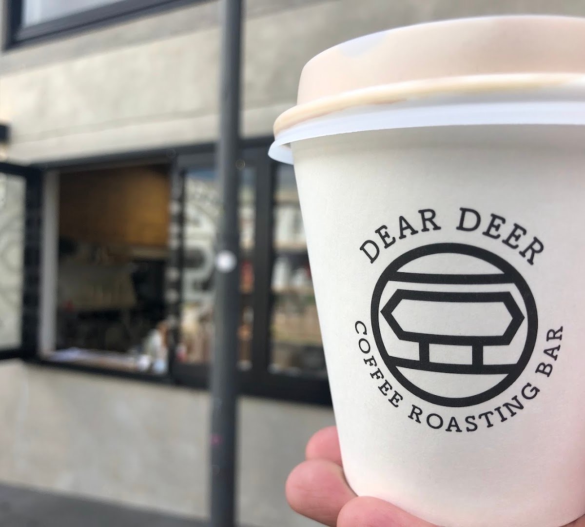 Coffee at Dear Deer Coffee Roasting Bar, specialty coffee shop in Auckland