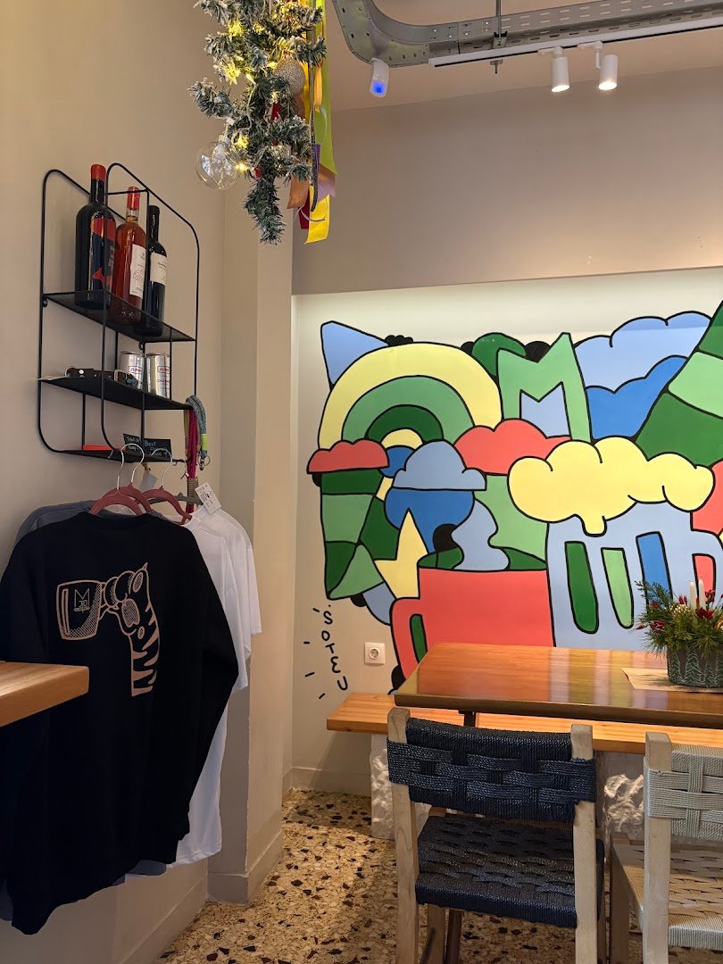 Interior of Miru, specialty coffee shop in Athens