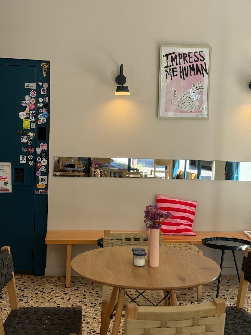 Interior of Miru, specialty coffee shop in Athens