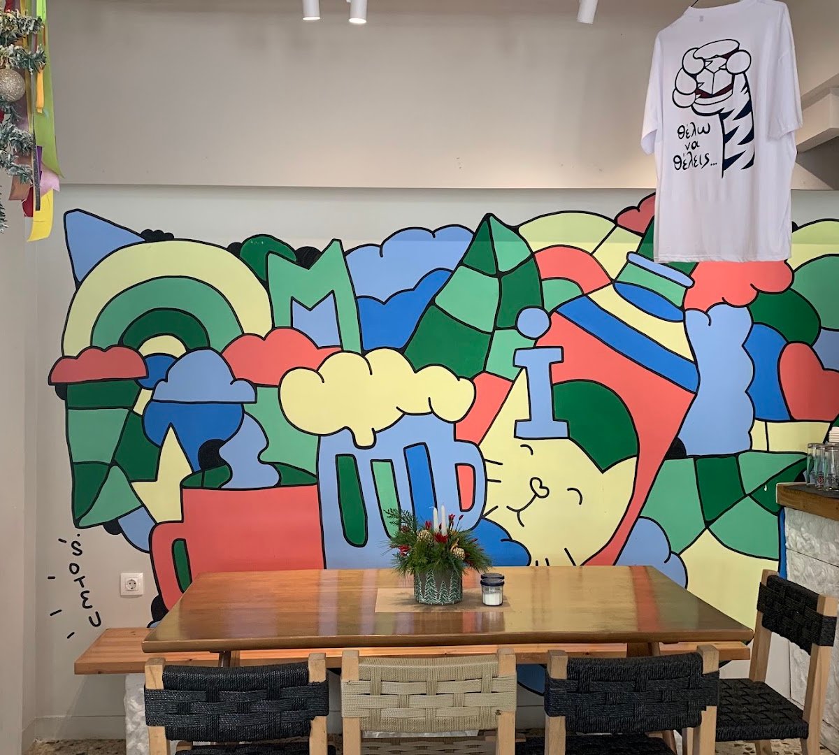 Interior of Miru, specialty coffee shop in Athens