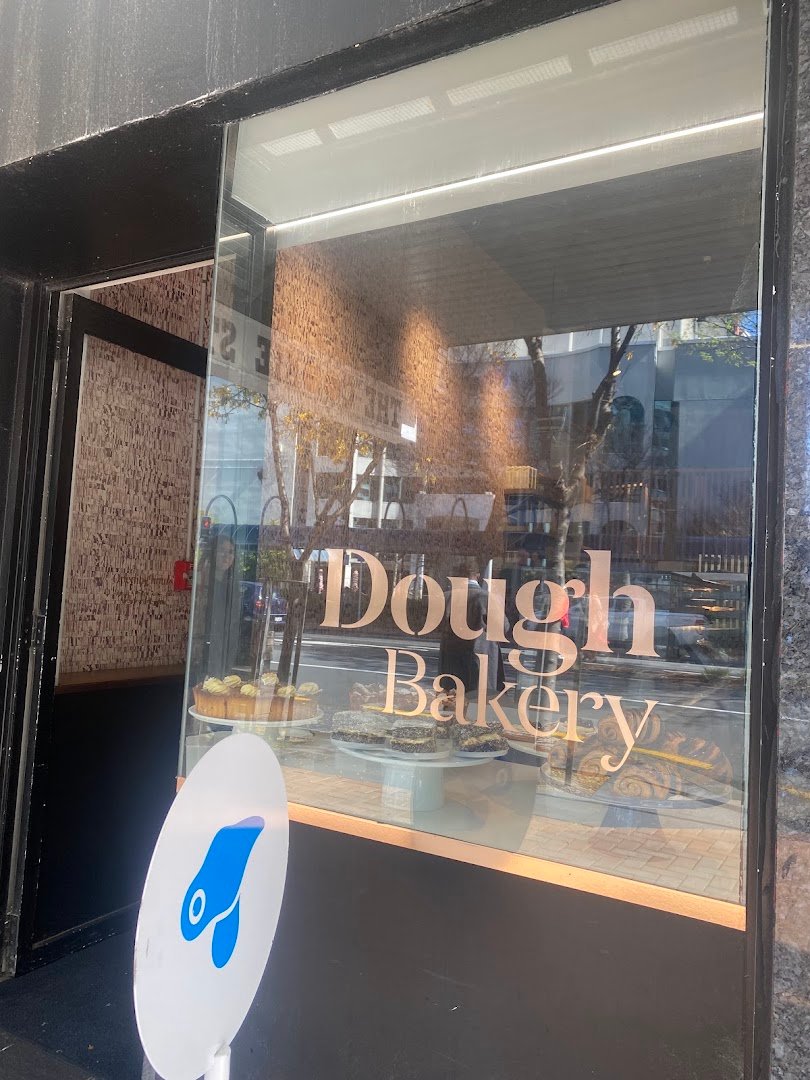 Storefront of Dough Bakery, specialty coffee shop in Wellington