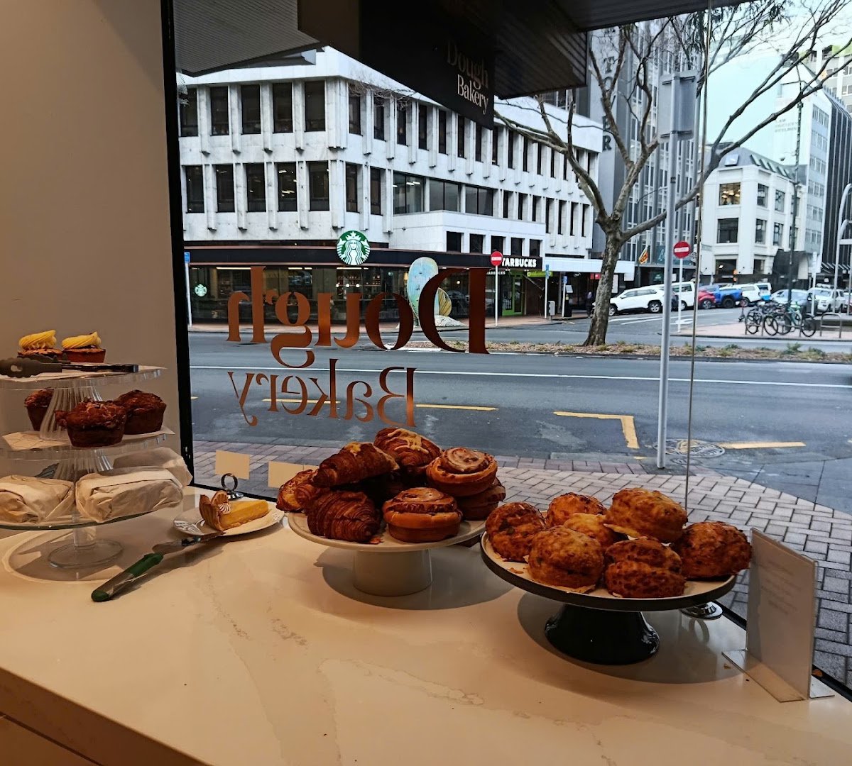 Interior of Dough Bakery, specialty coffee shop in Wellington