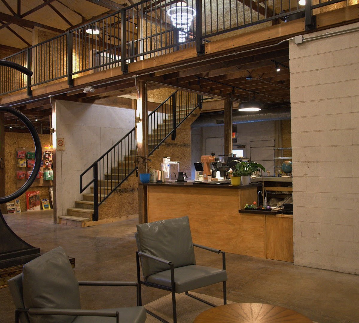 Interior of Bloom Coffee, specialty coffee shop in Louisville