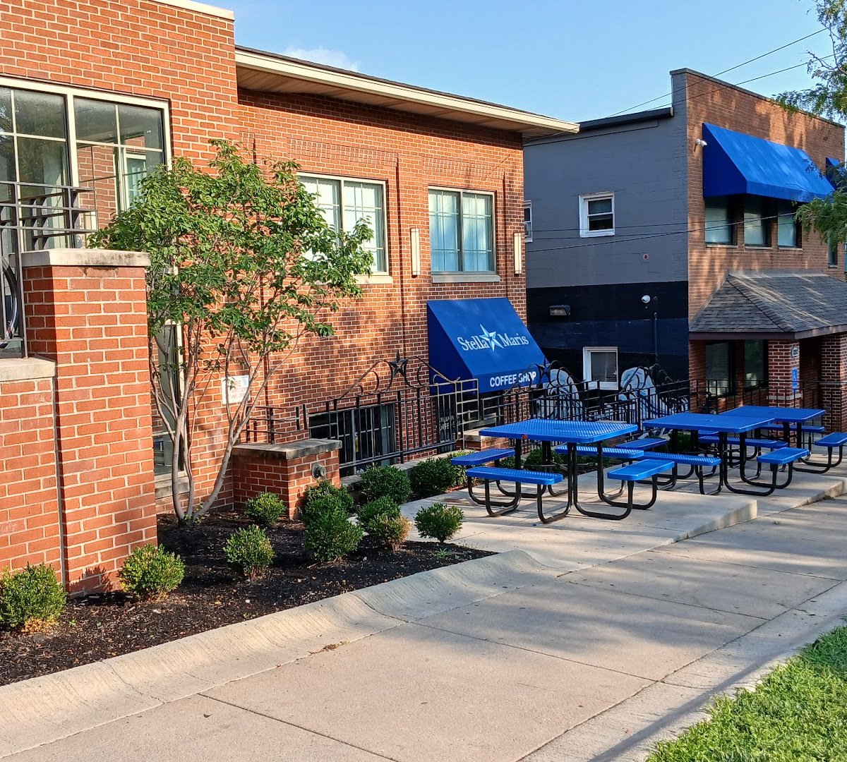 Storefront of Stella Maris Coffee Shop, specialty coffee shop in Cleveland