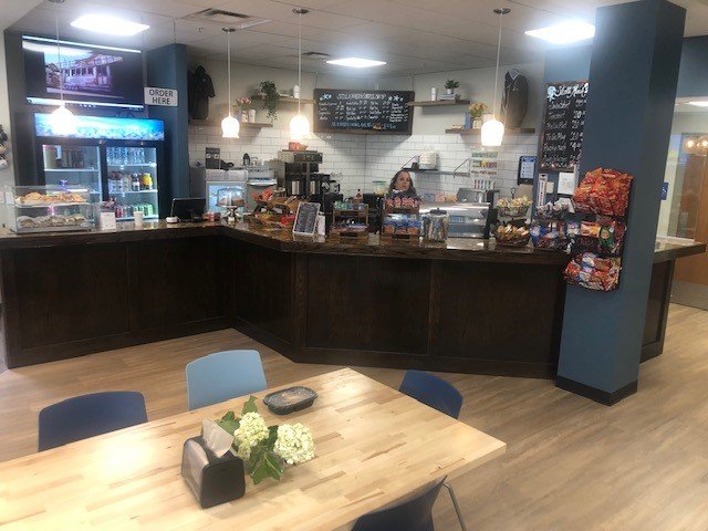 Interior of Stella Maris Coffee Shop, specialty coffee shop in Cleveland