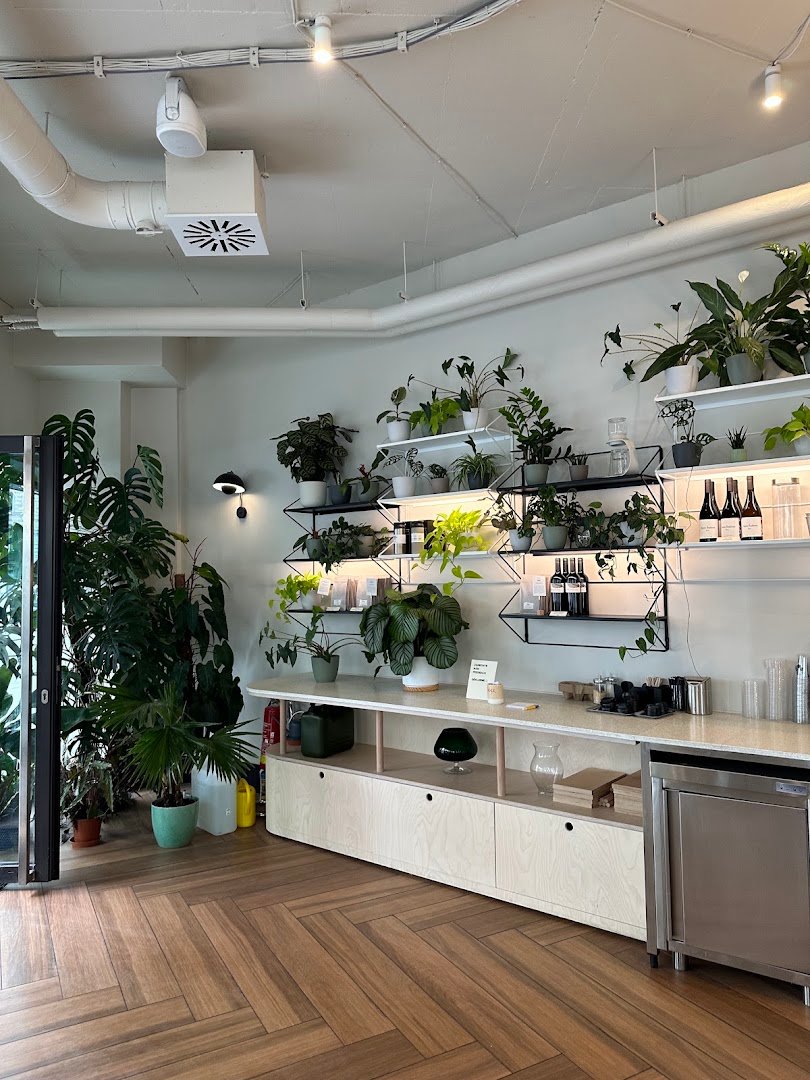 Interior of KOPI, specialty coffee shop in Prague