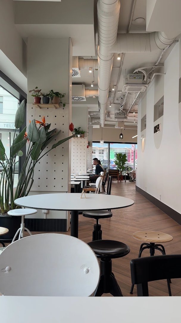 Interior of KOPI, specialty coffee shop in Prague