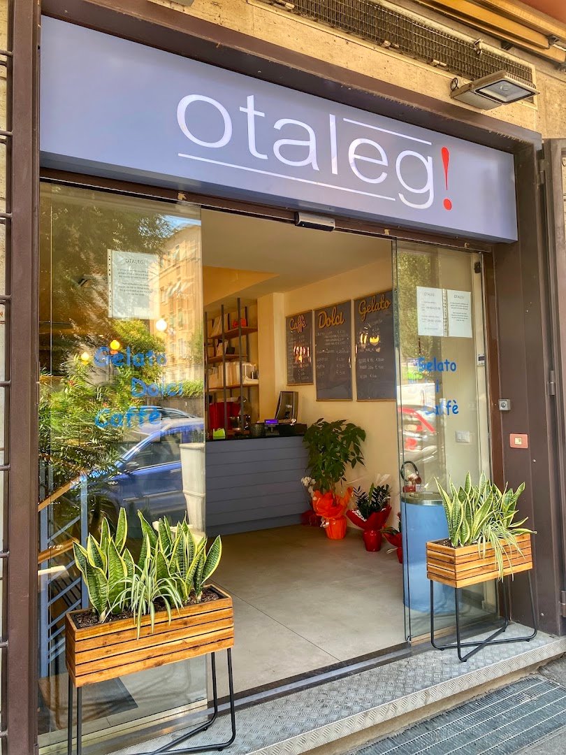 Storefront of Otaleg, specialty coffee shop in Rome
