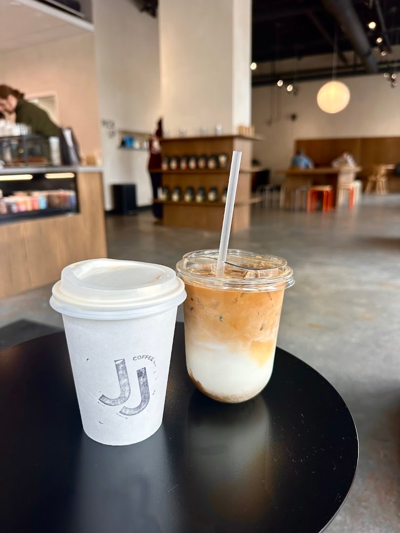 Coffee at JJ Coffee Co, specialty coffee shop in Salt Lake City