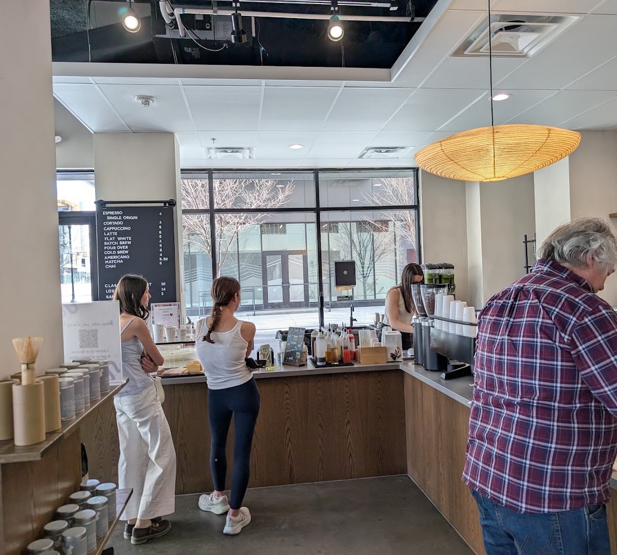 Interior of JJ Coffee Co, specialty coffee shop in Salt Lake City