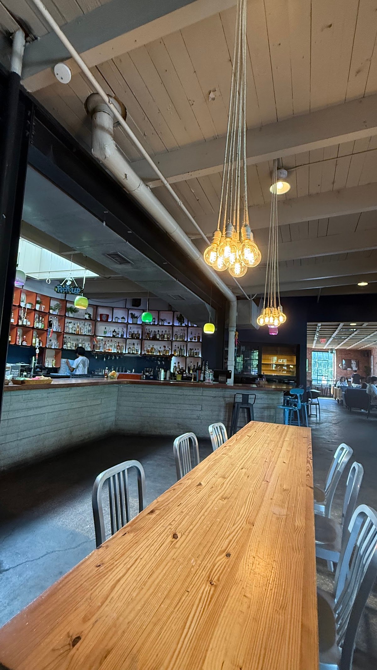 Interior of Halcyon Southtown, specialty coffee shop in San Antonio