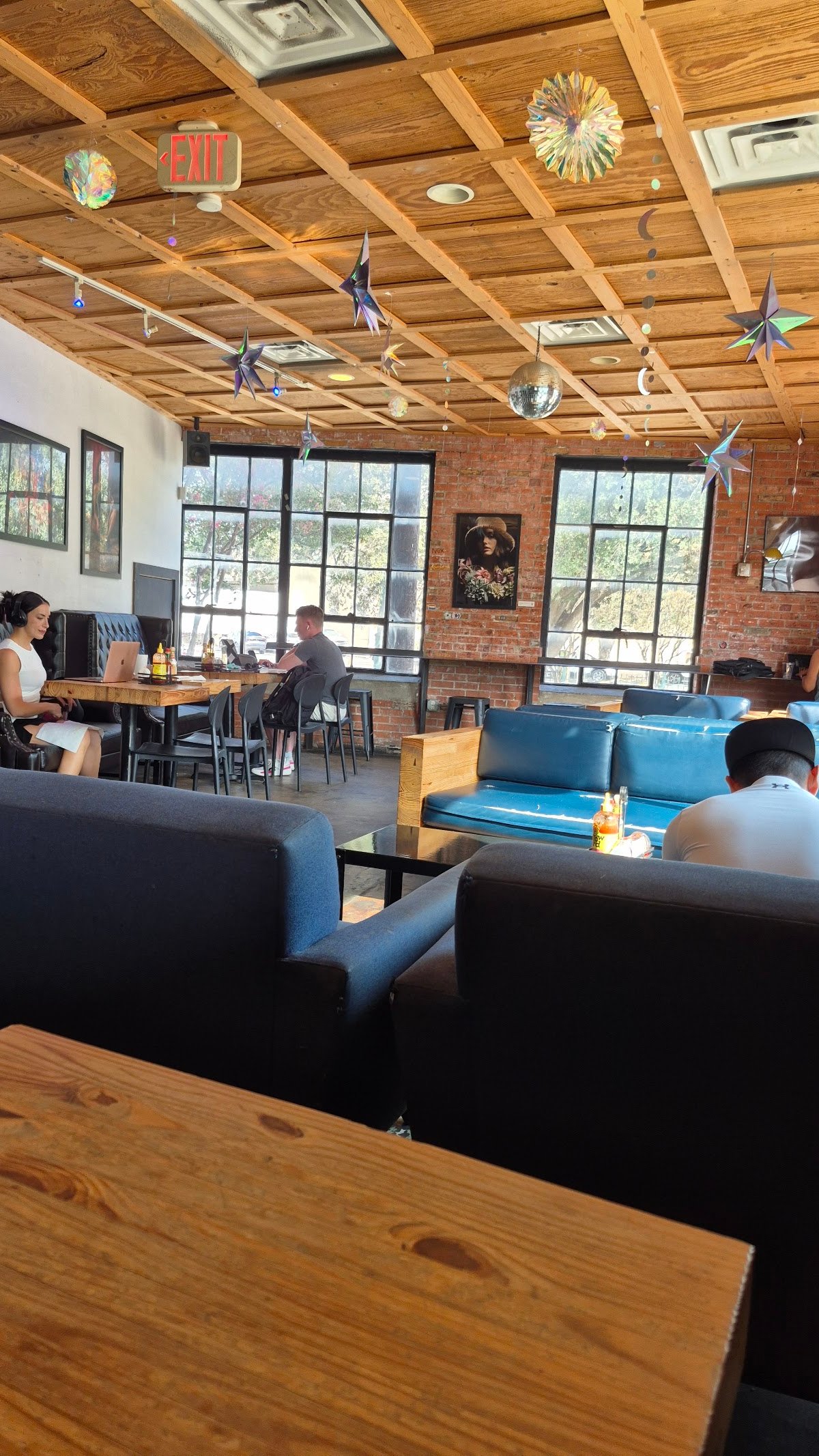 Interior of Halcyon Southtown, specialty coffee shop in San Antonio