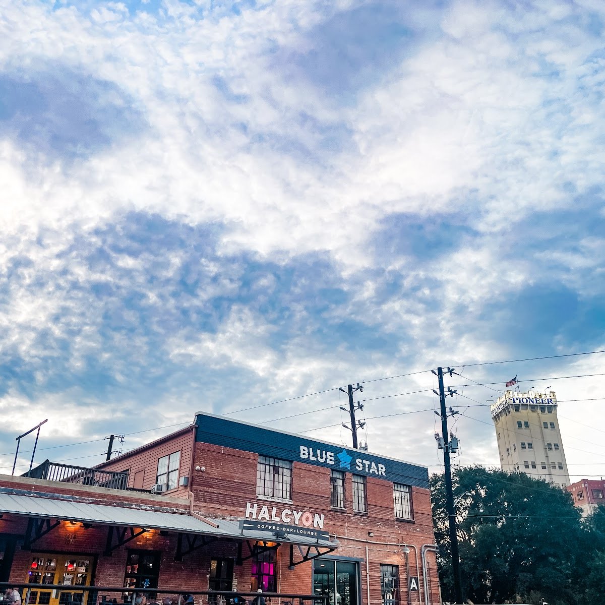 Storefront of Halcyon Southtown, specialty coffee shop in San Antonio
