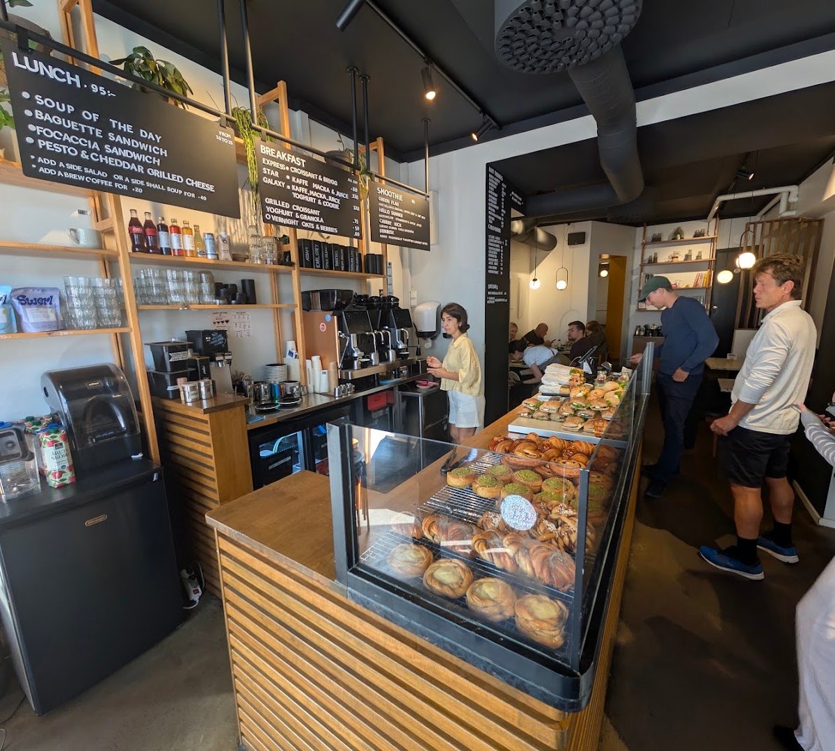 Interior of Komet Café Stockholm, specialty coffee shop in Stockholm