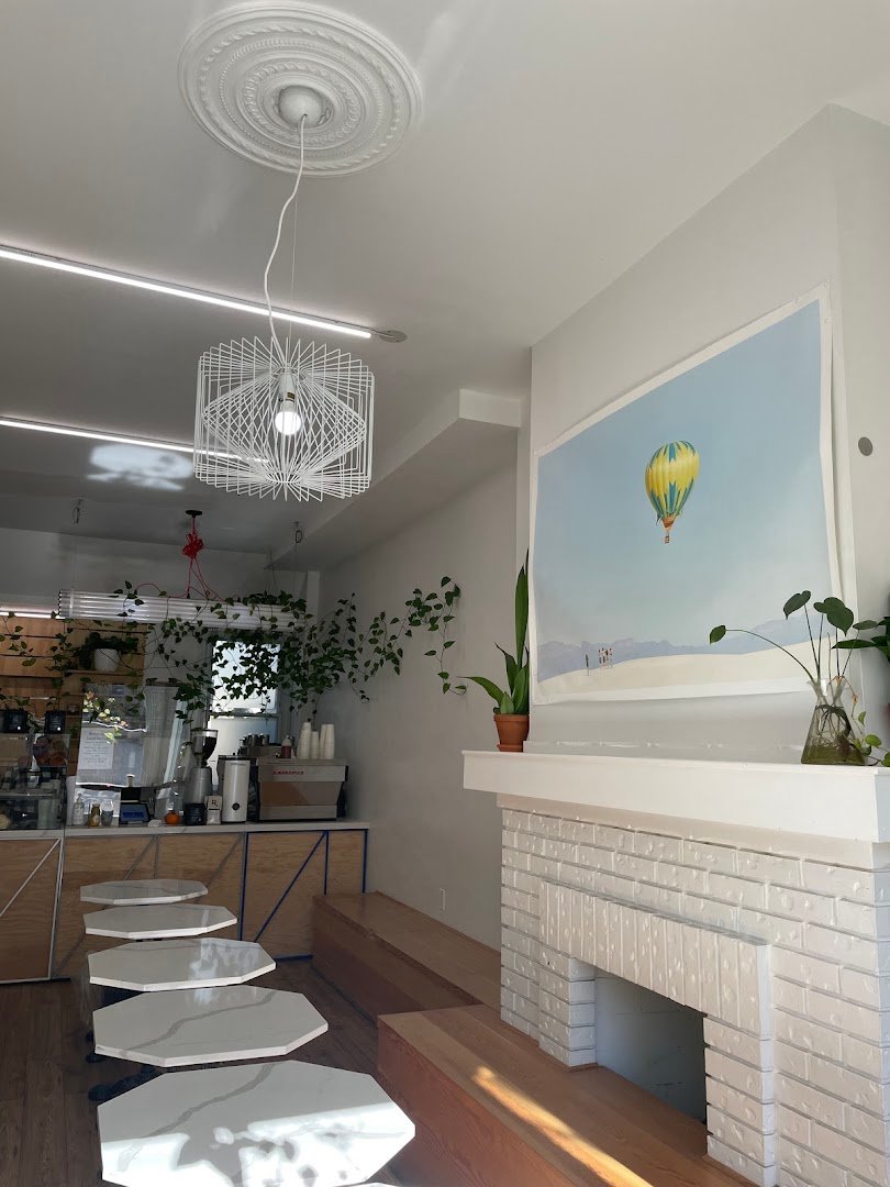 Interior of Wallace Espresso, specialty coffee shop in Toronto