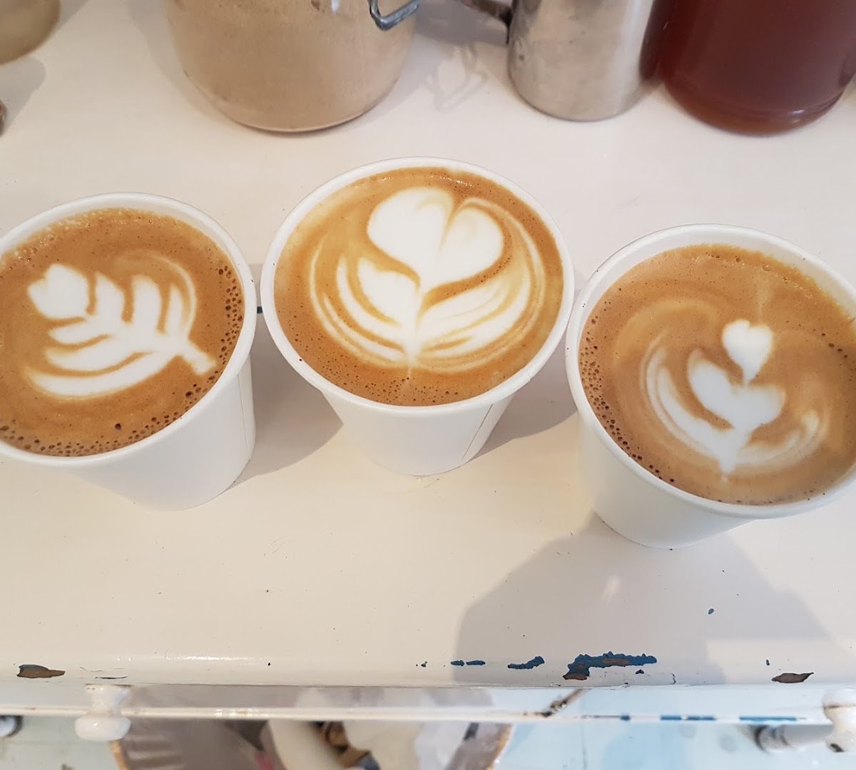 Coffee at Wallace Espresso, specialty coffee shop in Toronto