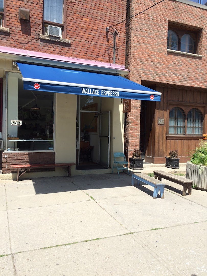 Storefront of Wallace Espresso, specialty coffee shop in Toronto