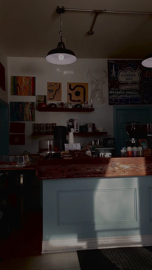 Interior of Wallace Espresso, specialty coffee shop in Toronto
