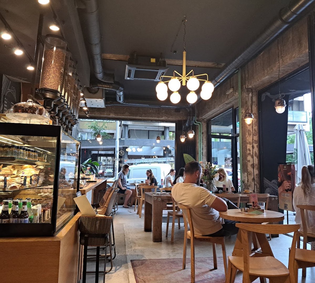 Interior of Kafeterija Čubura, specialty coffee shop in Belgrade
