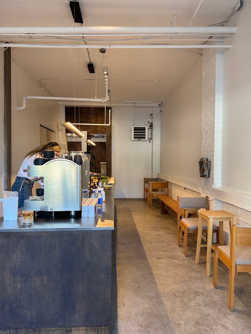 Interior of Coffee By Joy, specialty coffee shop in Toronto