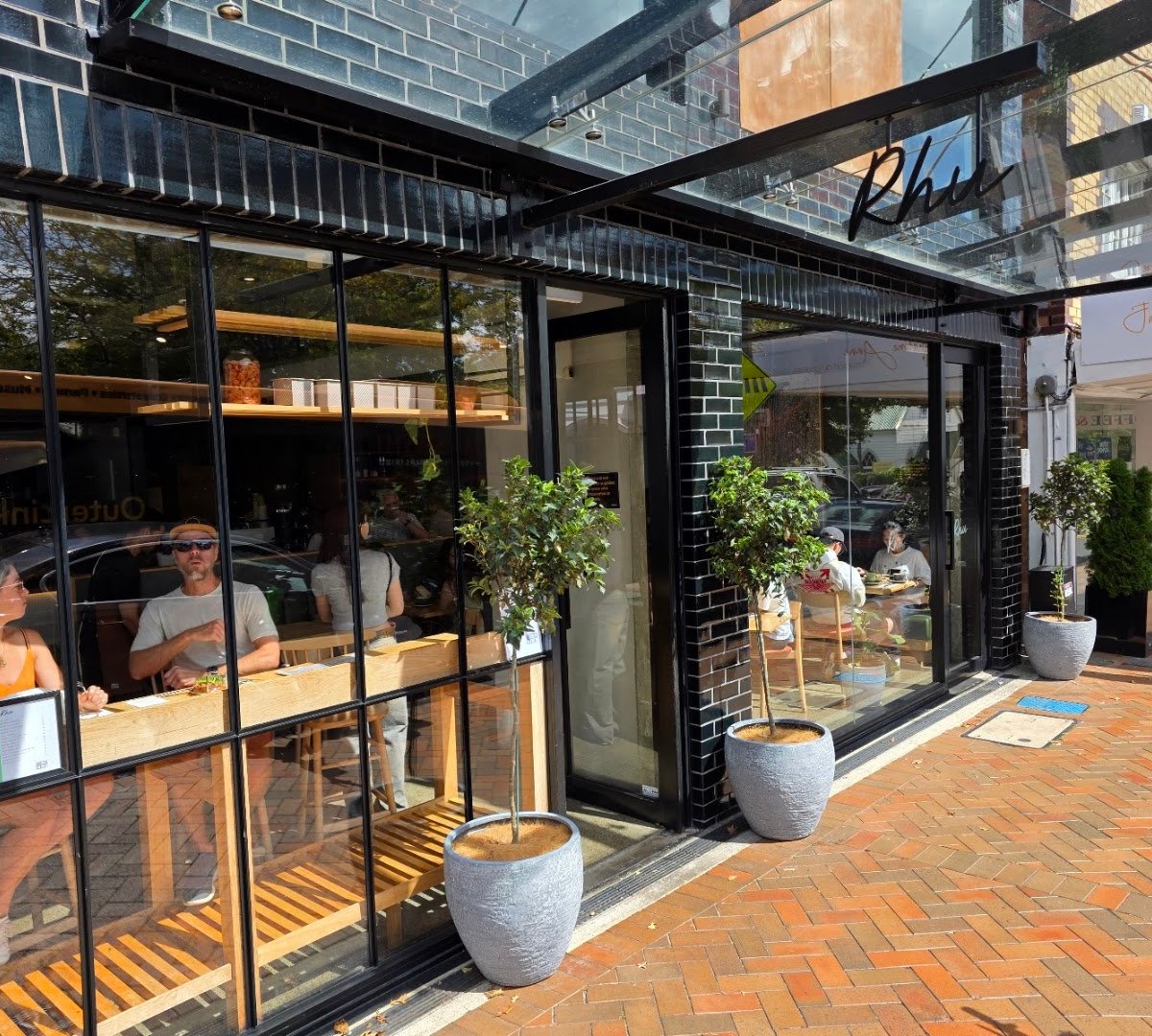 Storefront of Rhu, specialty coffee shop in Auckland