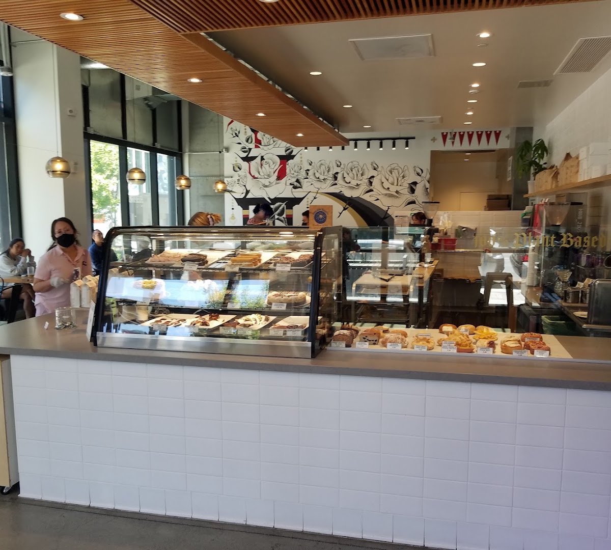 Interior of Timeless Coffee, specialty coffee shop in Oakland