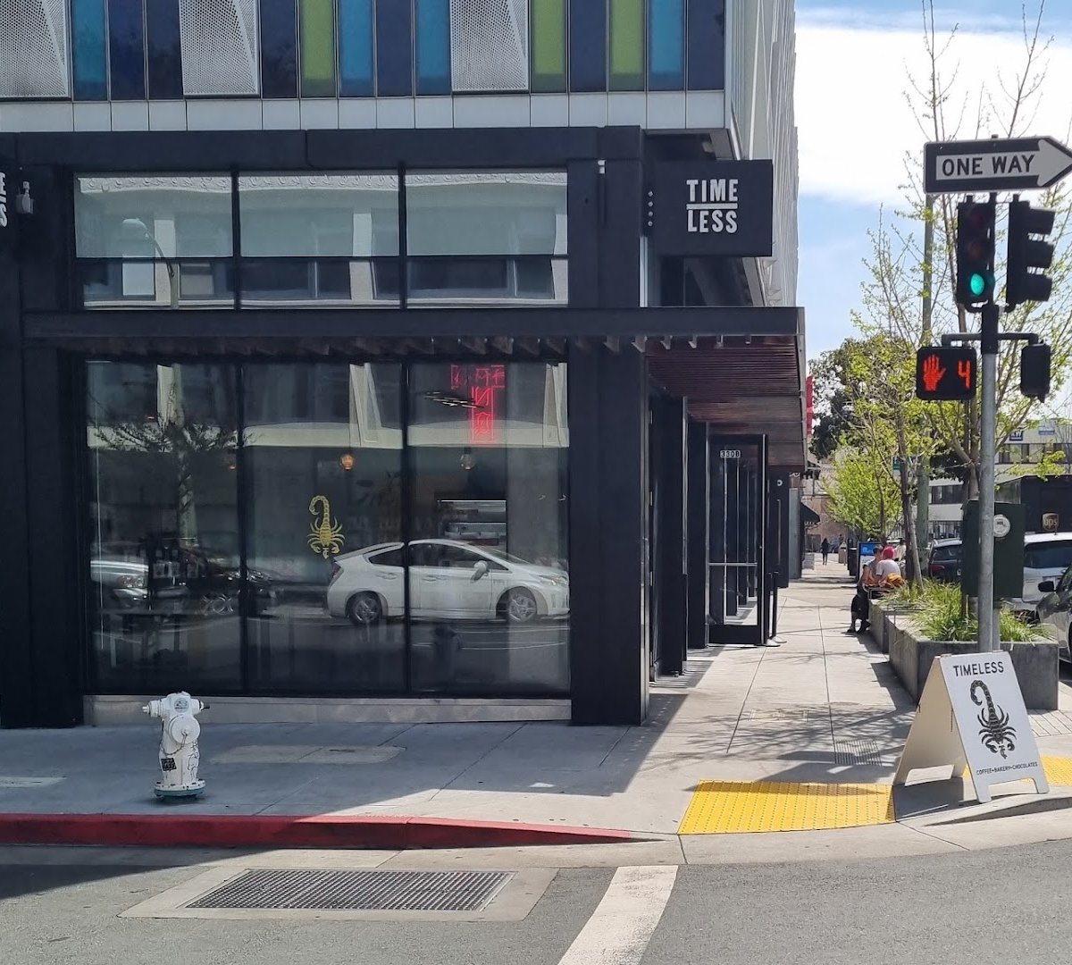 Storefront of Timeless Coffee, specialty coffee shop in Oakland