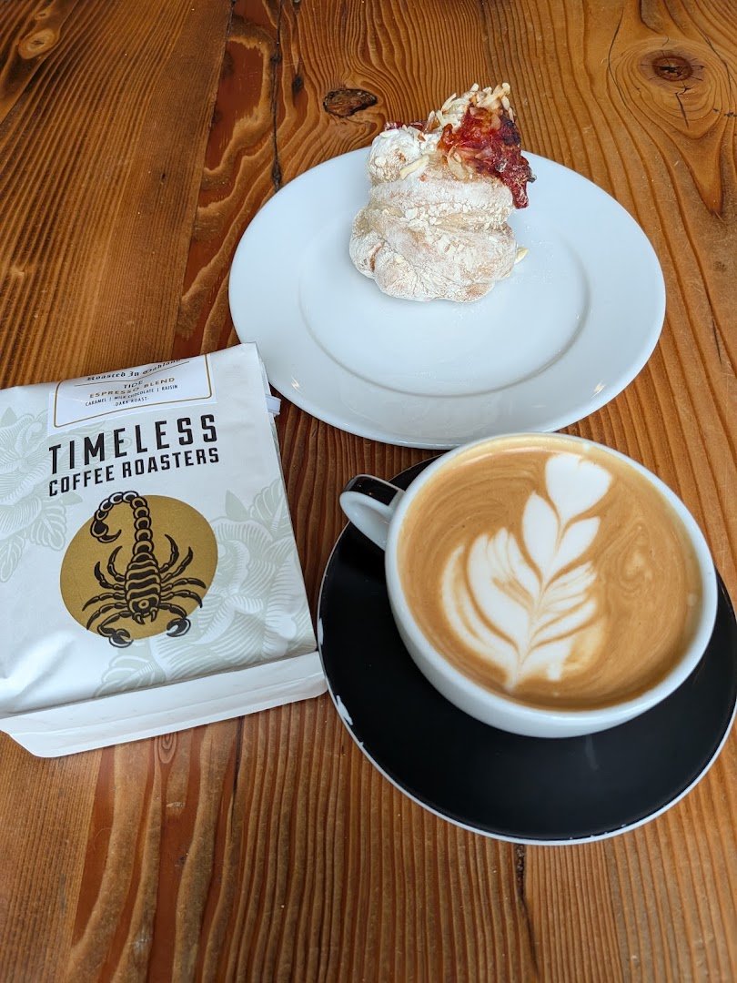 Coffee at Timeless Coffee, specialty coffee shop in Oakland