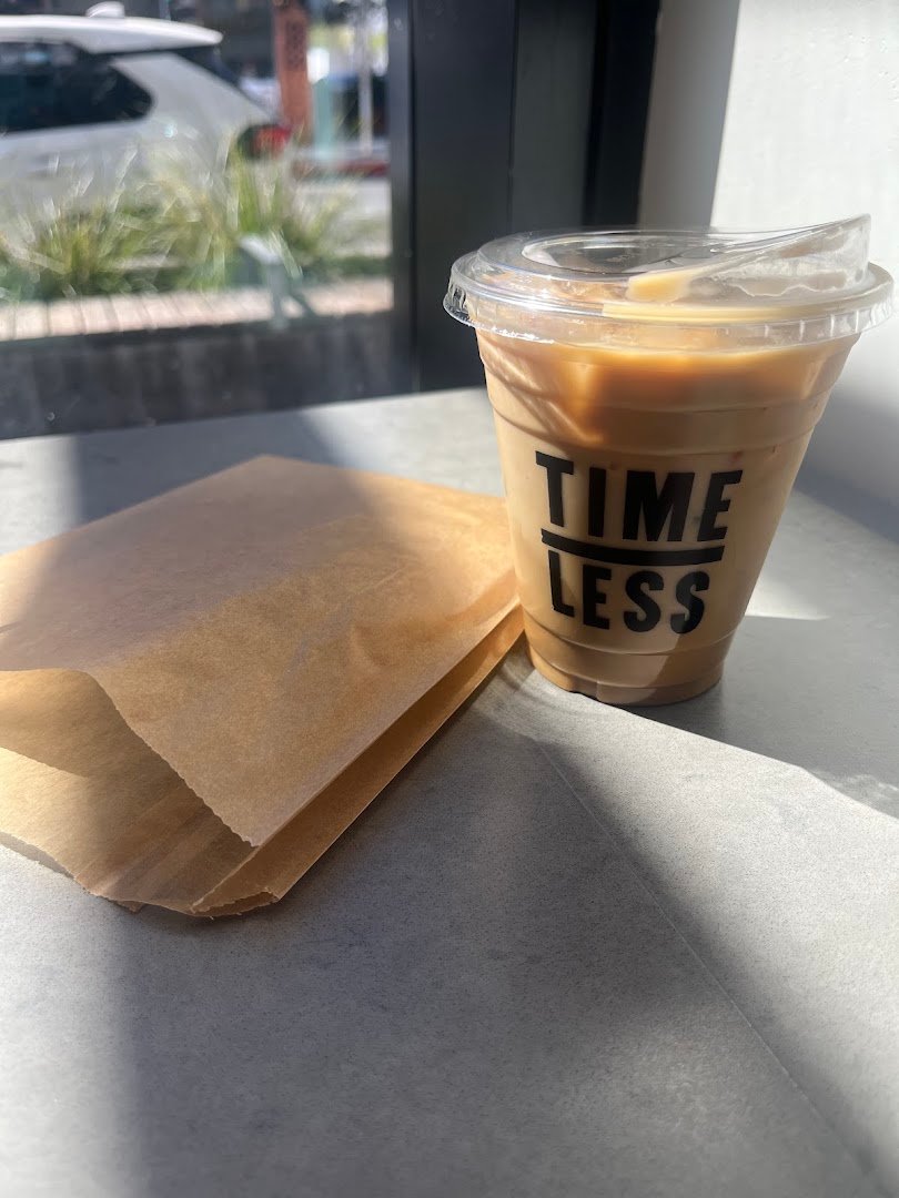 Coffee at Timeless Coffee, specialty coffee shop in Oakland