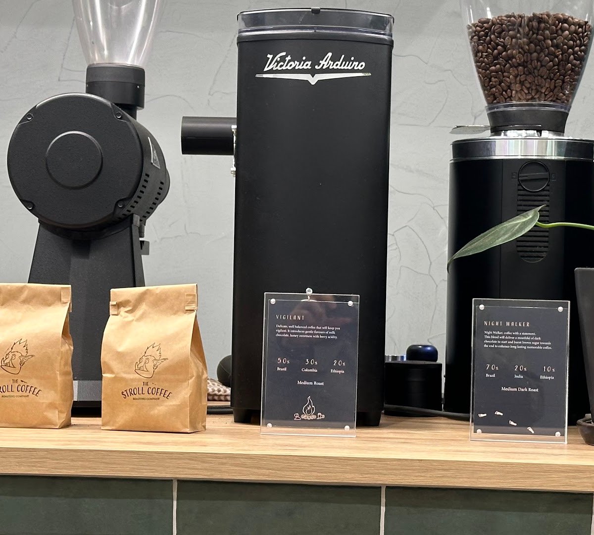 Interior of Stroll Coffee, specialty coffee shop in Auckland