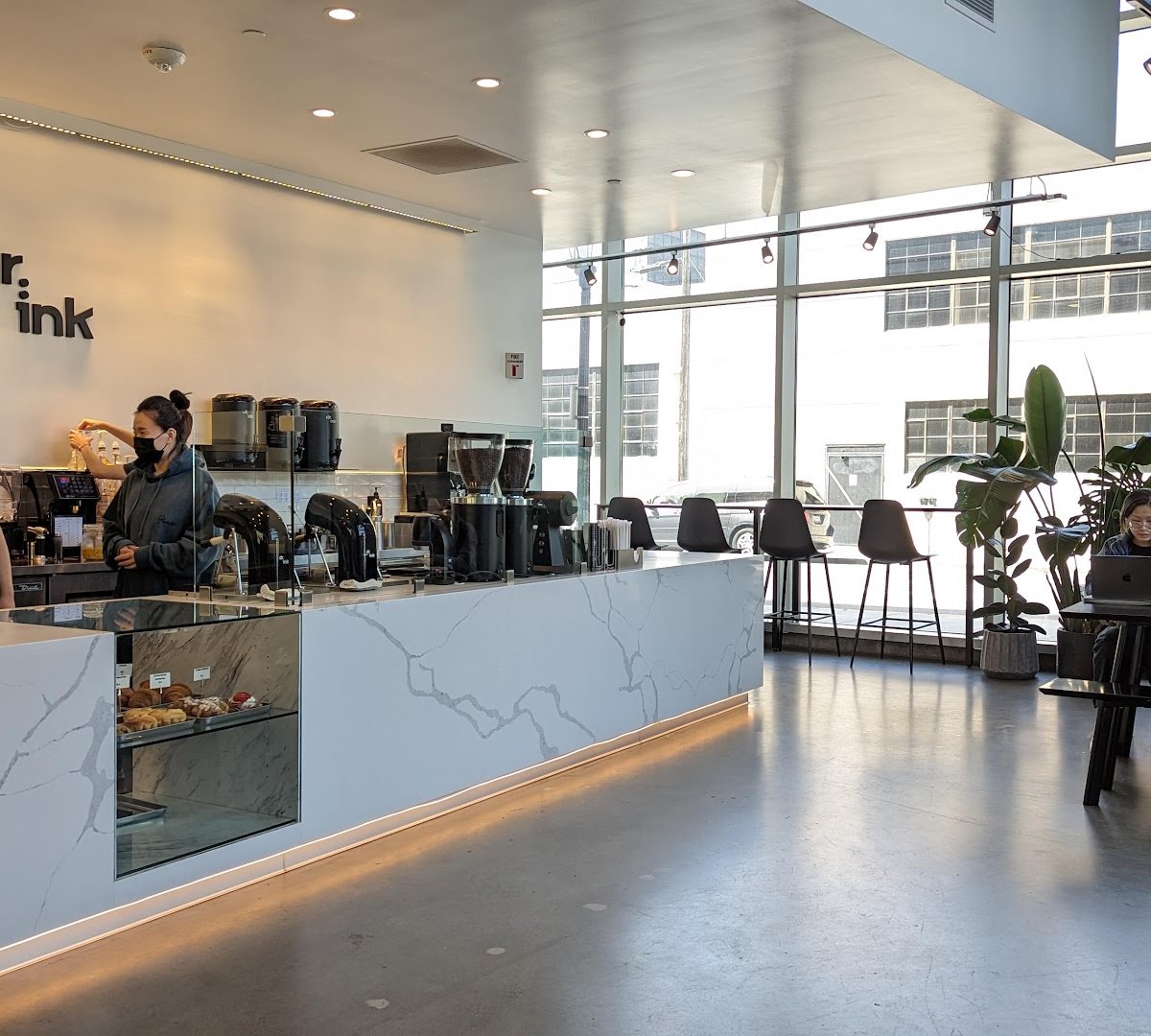 Interior of Dr.ink, specialty coffee shop in San Jose