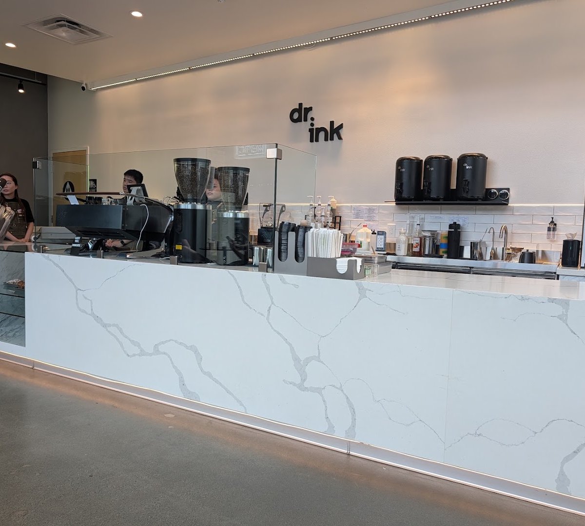 Interior of Dr.ink, specialty coffee shop in San Jose