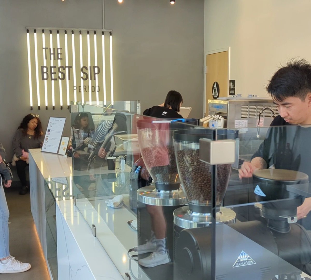 Interior of Dr.ink, specialty coffee shop in San Jose